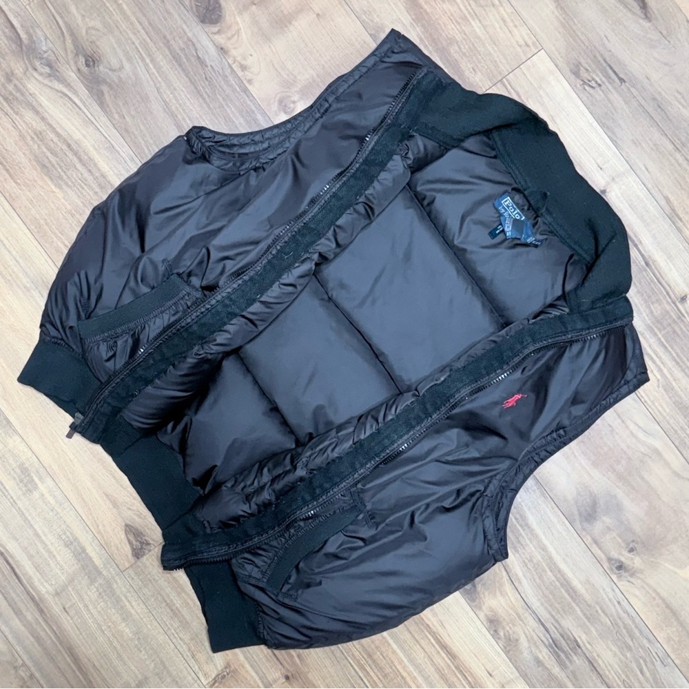 Polo Ralph Lauren Women Black Puffer Vest Down Filled Wide Channel Vest Size XXL - Picture 4 of 16